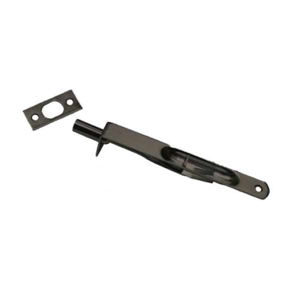 Cal-Royal 6 Brass Security Bolt, Round End, 1 Throw, US10B Oil Rubbed Bronze MB85R-10B - main